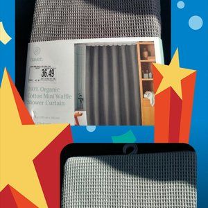 Shower curtain combo  100% organic cotton lot